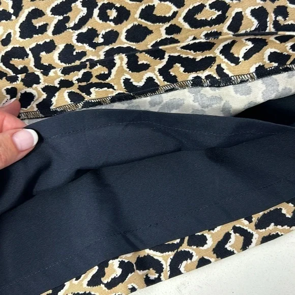 Talbots Animal Print Cotton Blend Skirt - Picture 6 of 10